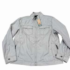 prAna Ryzer Twill Field Jacket Greystone | Light Gray Plaid Lined XXL M2RYZE115